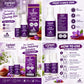 Expert Parlour Skin Polisher with Saffron Extracts showing purple and white bottles, box and promotional instructions
