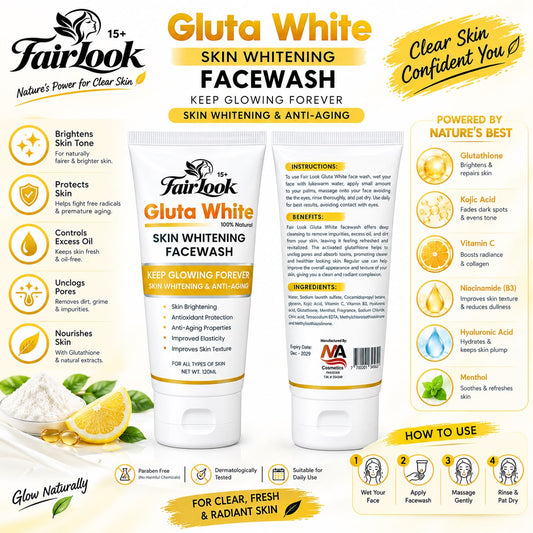 FairLook Gluta White Face Wash-120ml